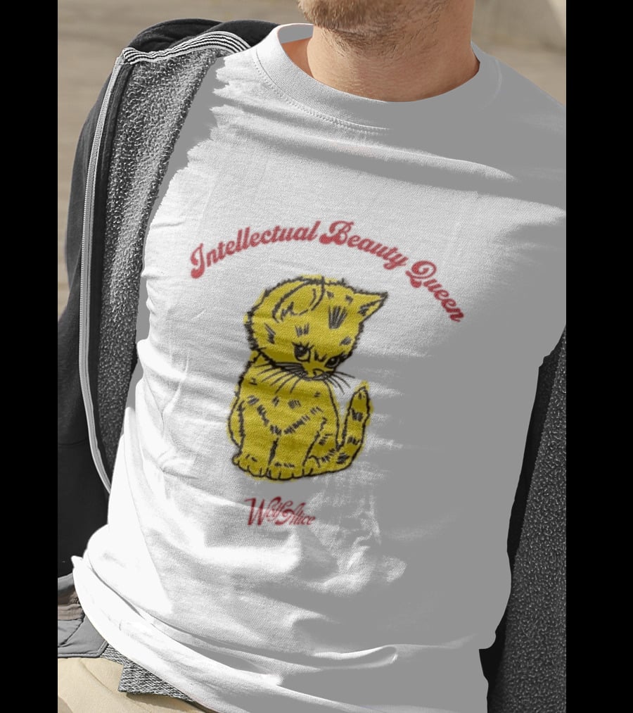 Wolf Alice Intellectual Beauty Queen Cat Drawing T-Shirt
