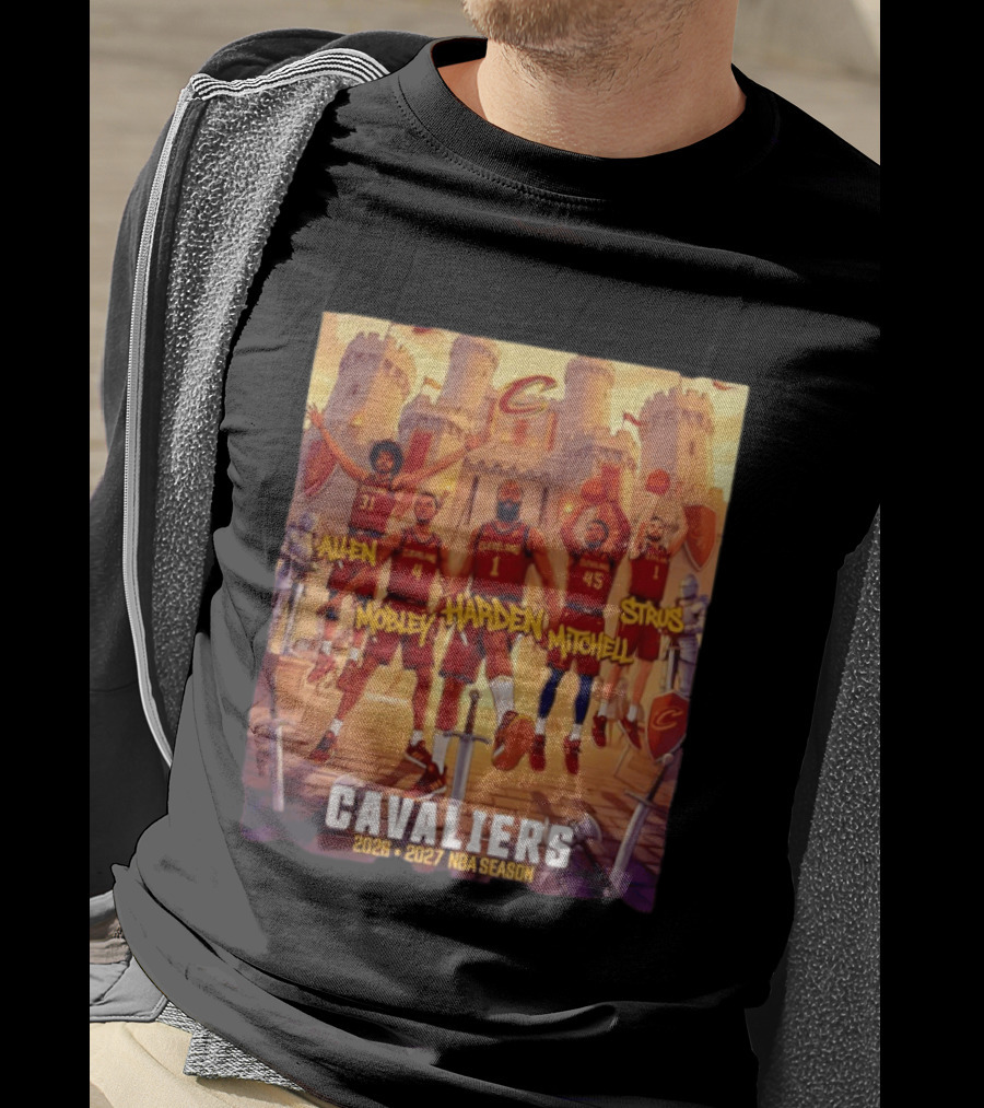 Cleveland Cavaliers 2026 2027 NBA Season Harden Mitchell Mobley Allen Strus Basketball Team Cavaliers T-Shirt