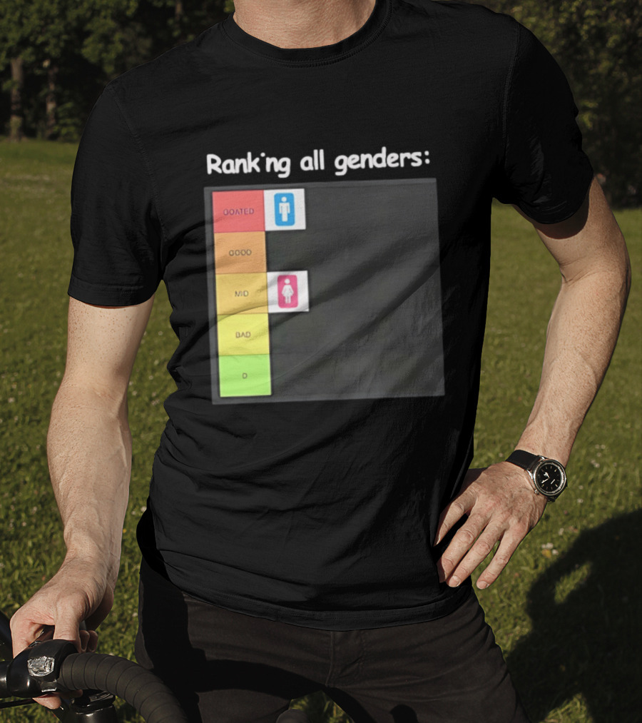 Ranking All Genders GOATed Good Mid Bad D T-Shirt