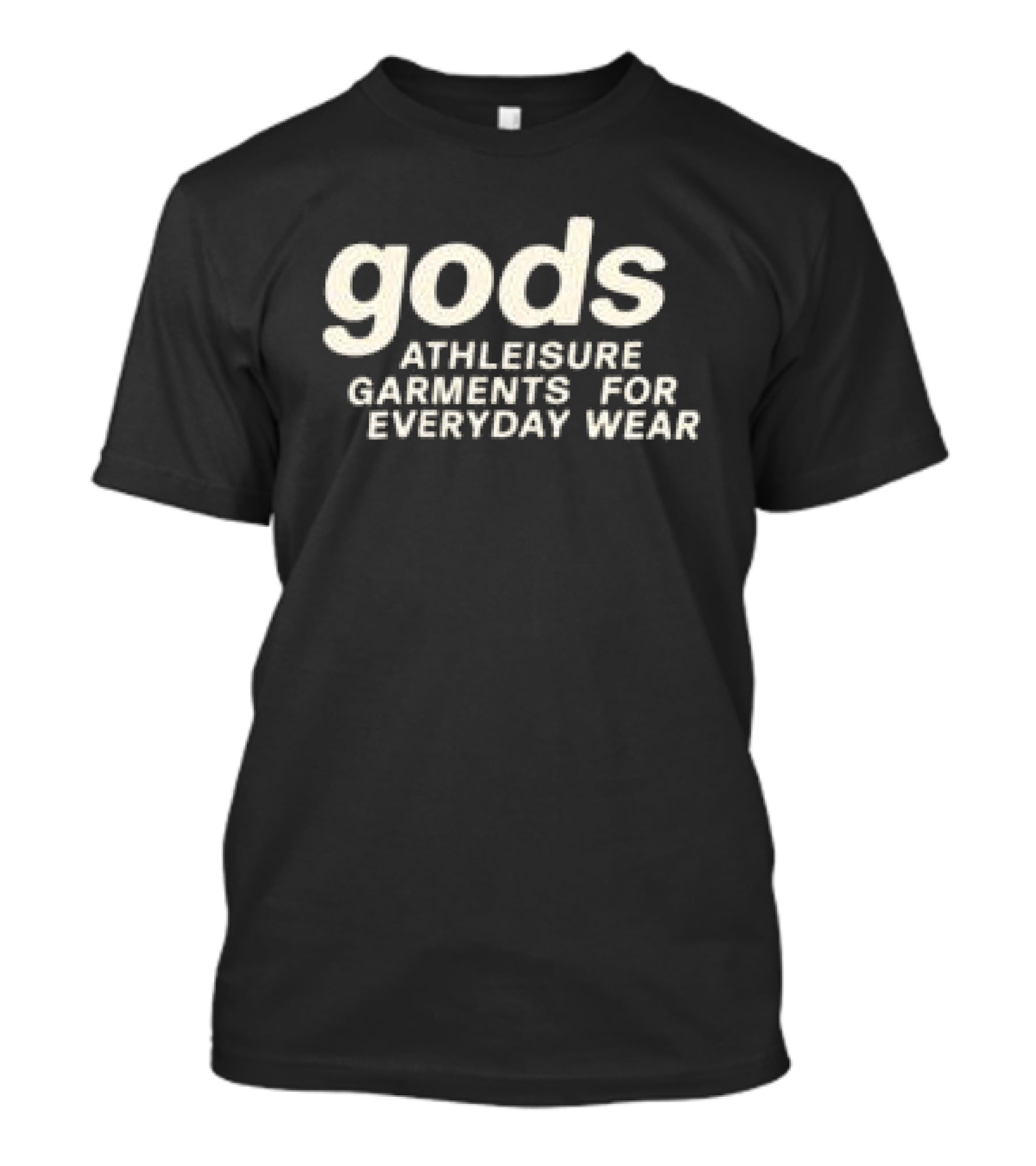 Gods Athleisure Garments Zipper Black Everyday Wear T-Shirt