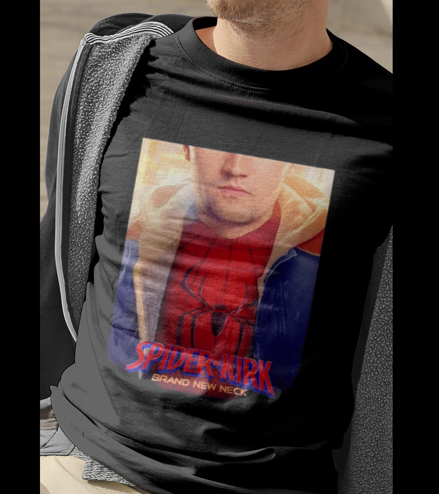 Spider Kirk Brand New Neck Spider Man X Charlie Kirk T-Shirt
