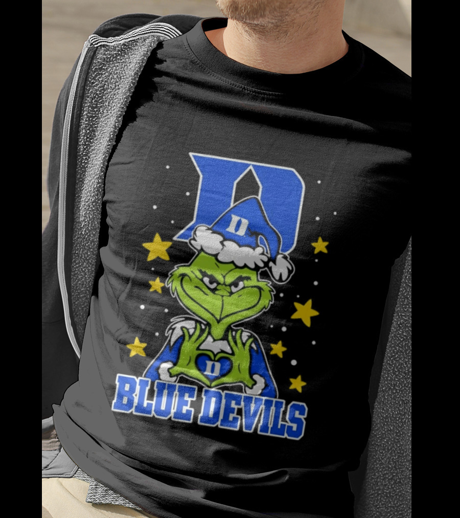Grinch Christmas Duke Blue Devils NCAA T-Shirt
