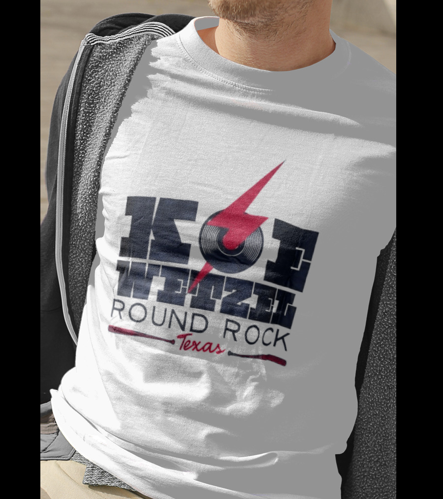Koe Wetzel Round Rock Texas Red Lightning Bolt And Record T-Shirt