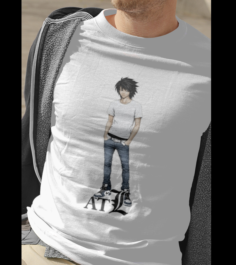 L Death Note Character ATL Style Anime Manga Fashion T-Shirt
