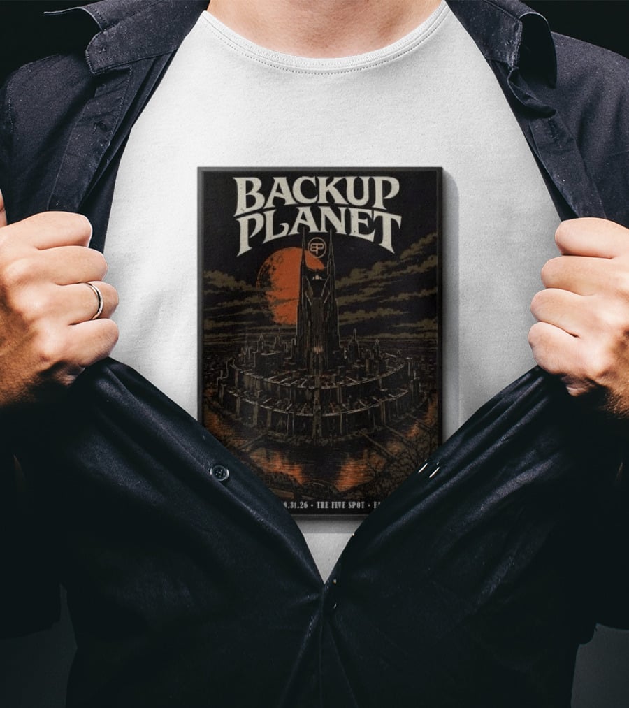 Halloween Night Backup Planet The Five Spot East Nashville 10.31.26 T-Shirt