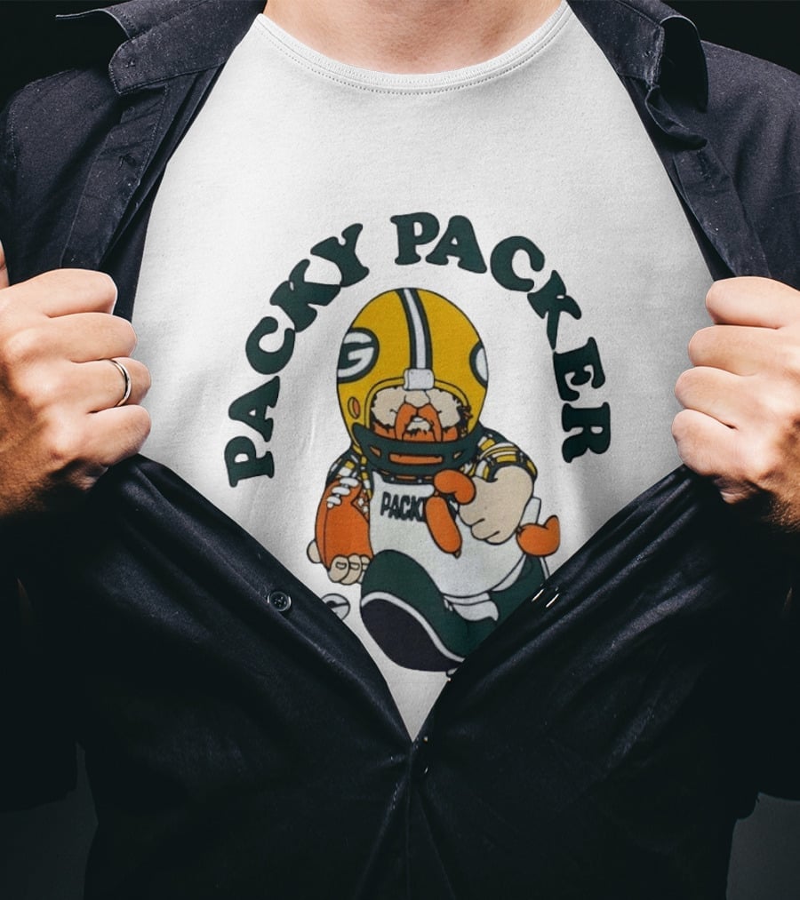 Packy Packer Green Bay Packers Football T-Shirt