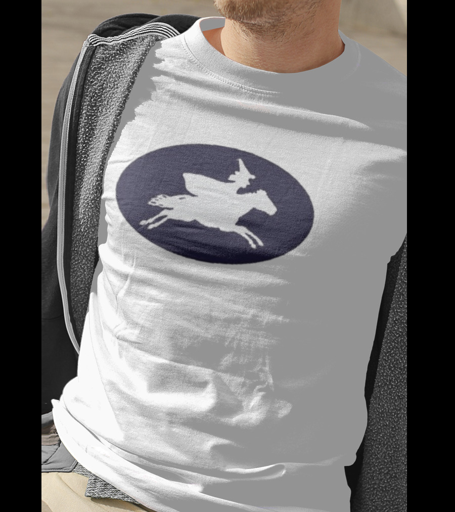Witch Riding Horse Halloween T-Shirt