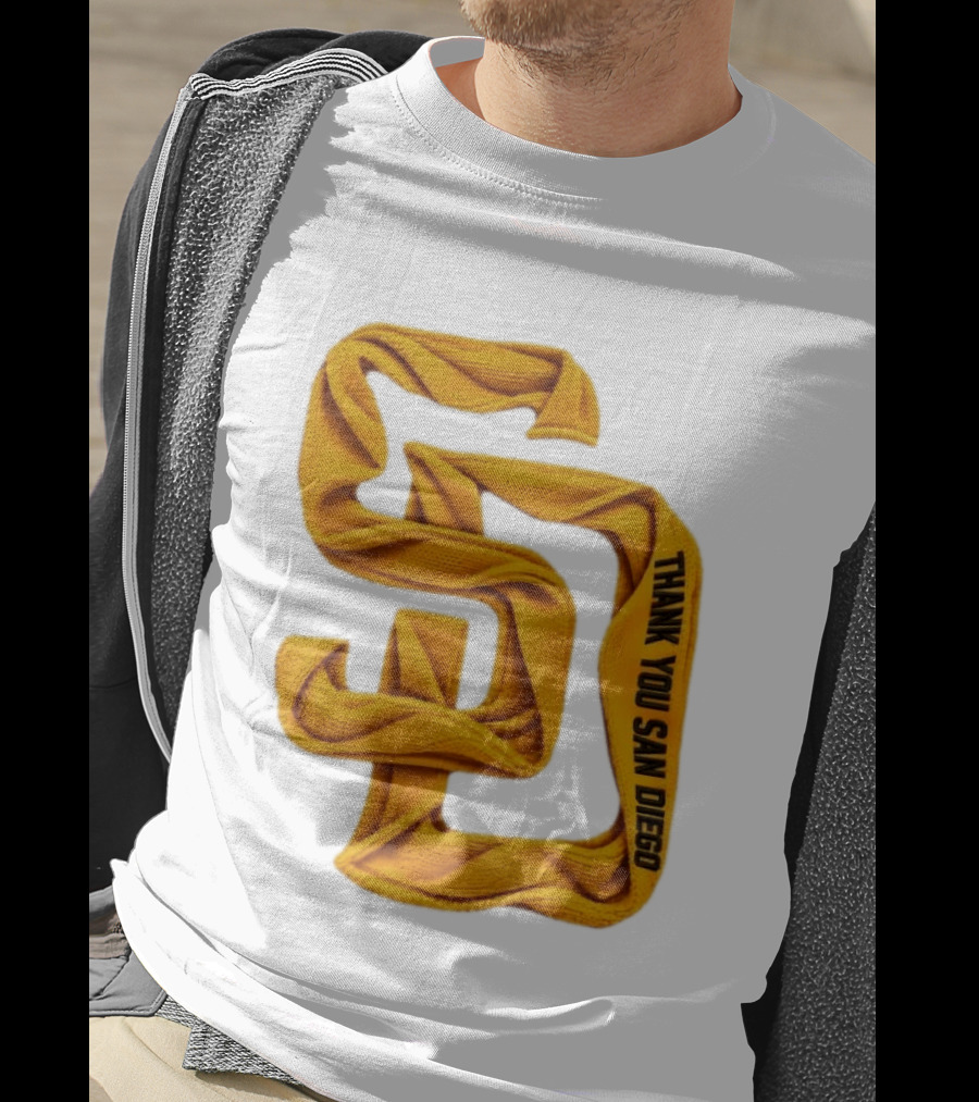 San Diego Padres Thank You San Diego SD Scarf T-Shirt