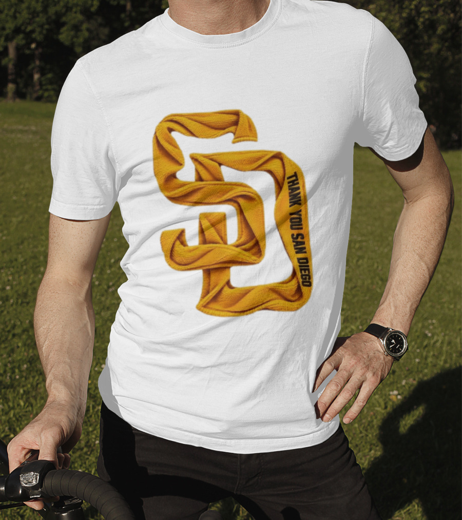 San Diego Padres Thank You San Diego SD Scarf T-Shirt