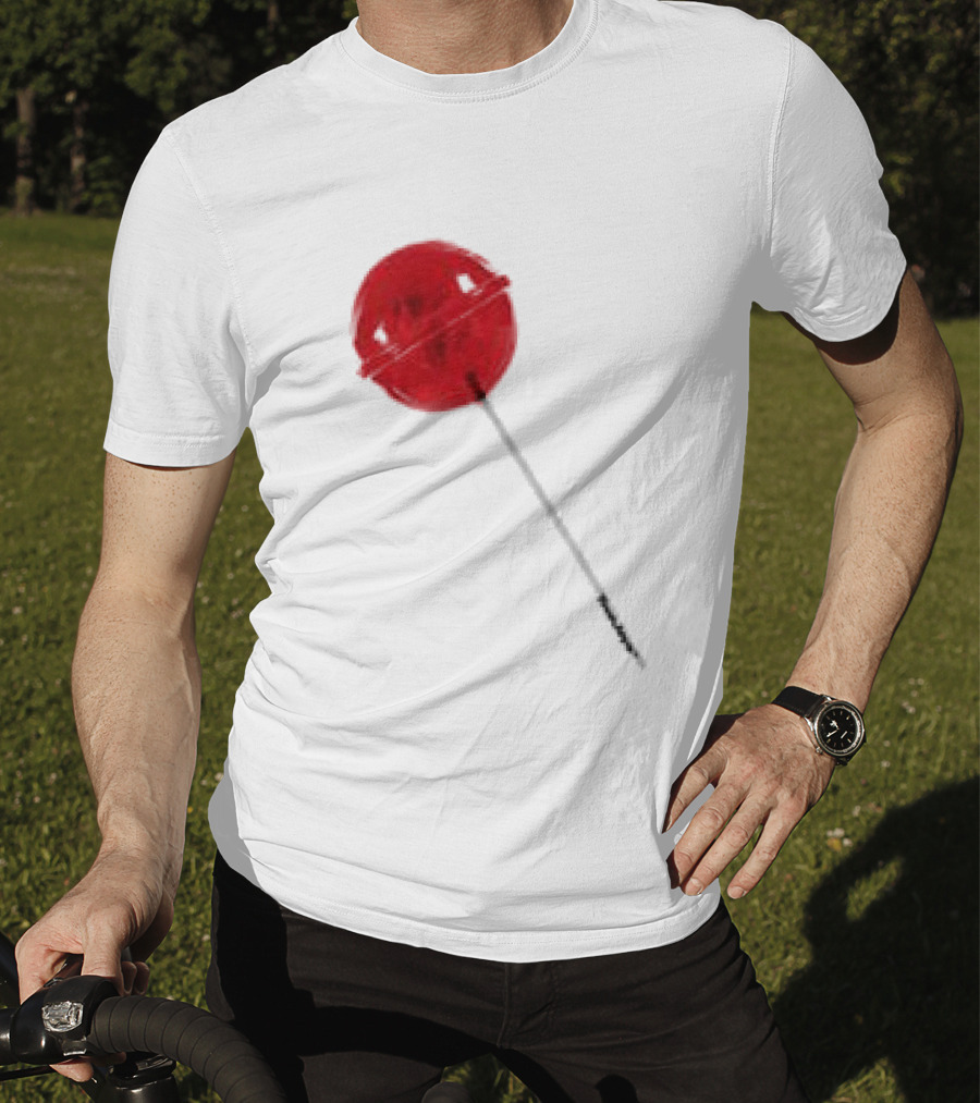 Twojeys Lollipop White Red Candy Stick T-Shirt
