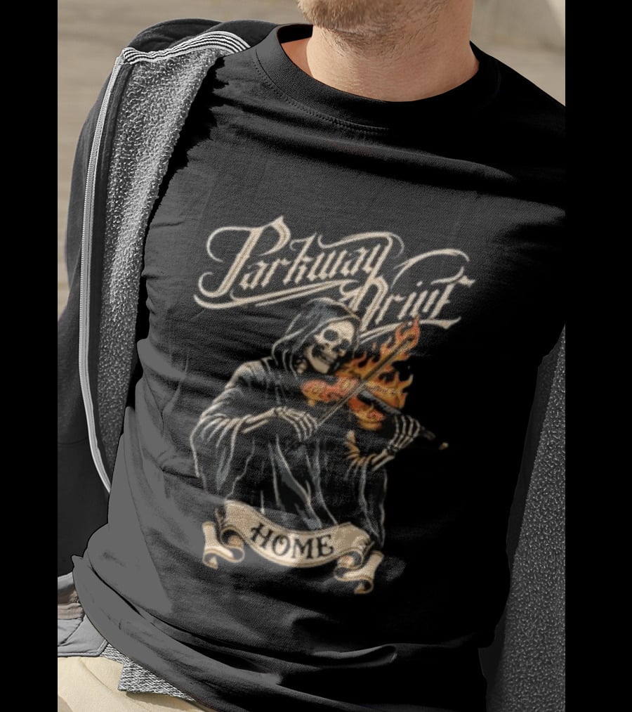 Parkway Drive Reaper Playing Flaming Violin T-Shirt