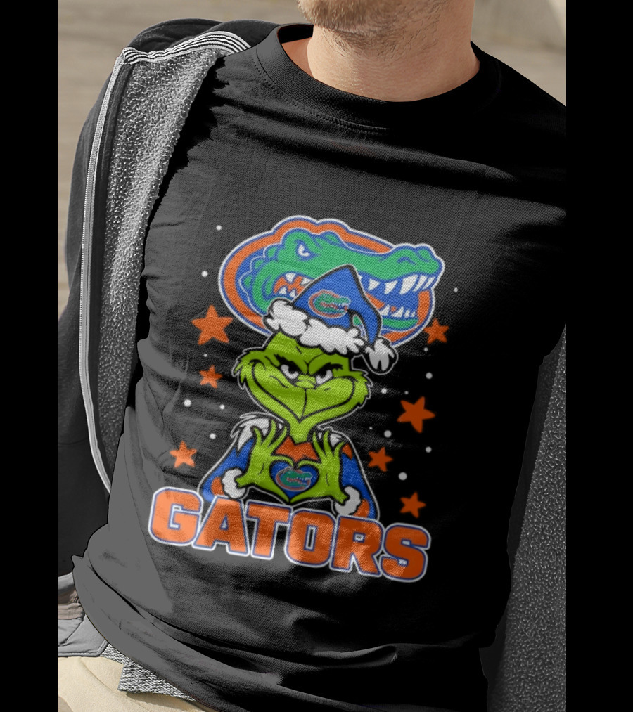 Florida Gators Grinch Christmas College Football Fan T-Shirt