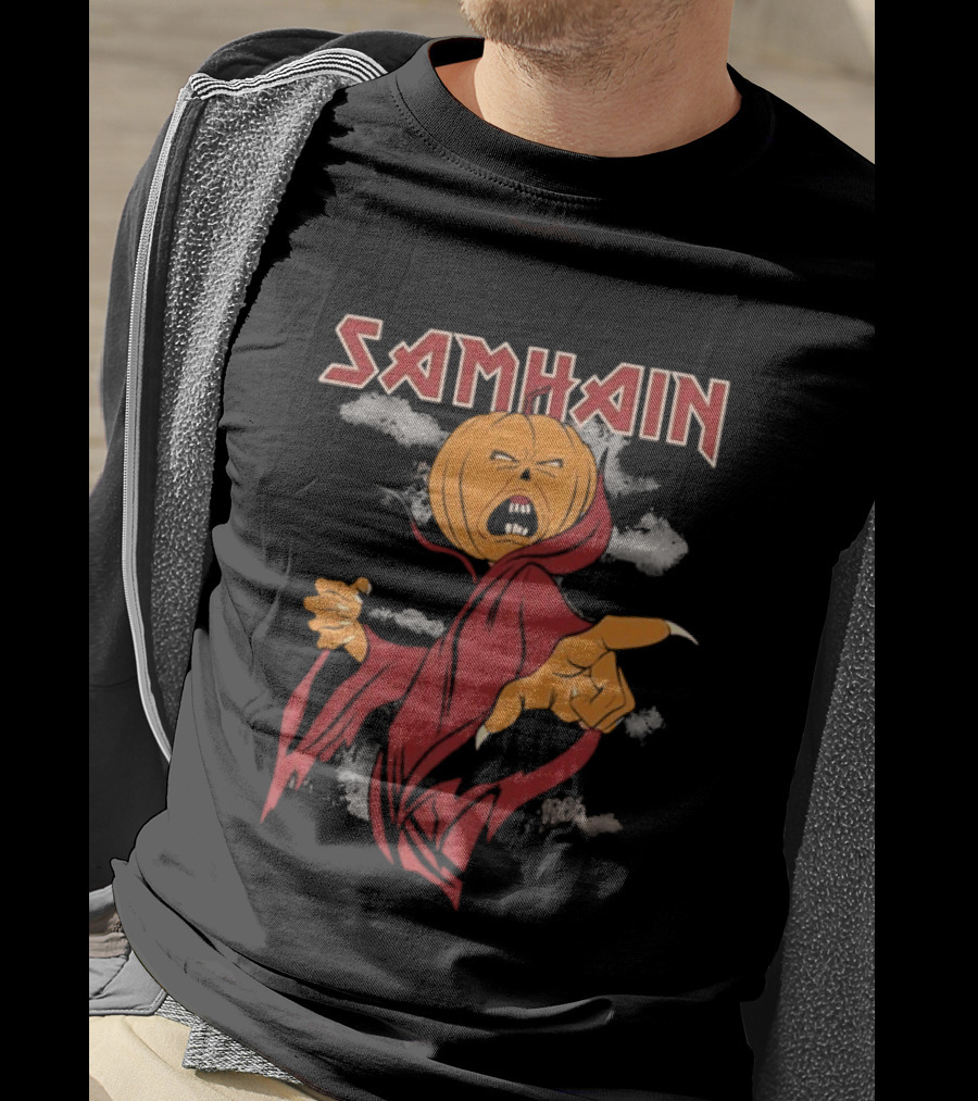 The Real Ghostbusters Samhain Halloween Pumpkin Spirit T-Shirt