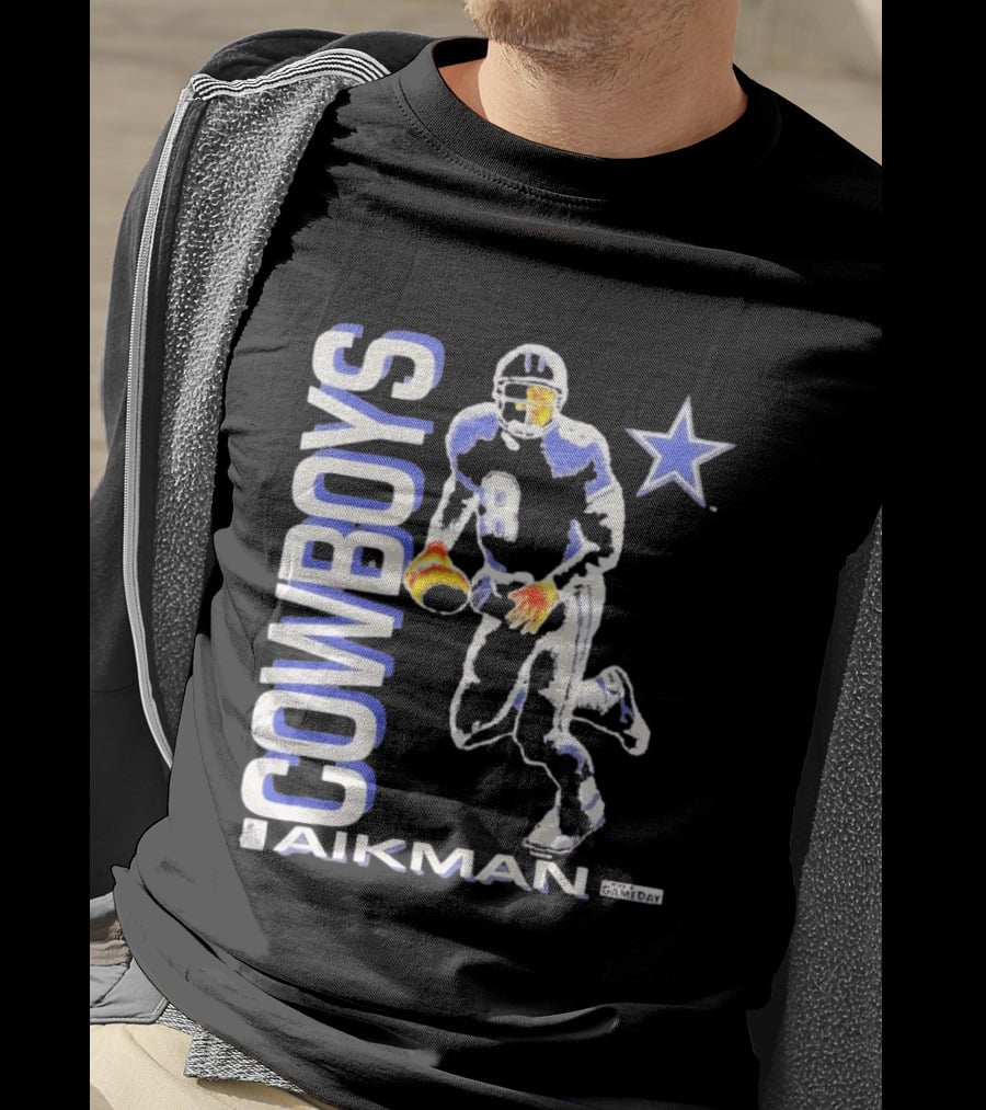 Cowboys Aikman 8 Dallas Star Gameday T-Shirt