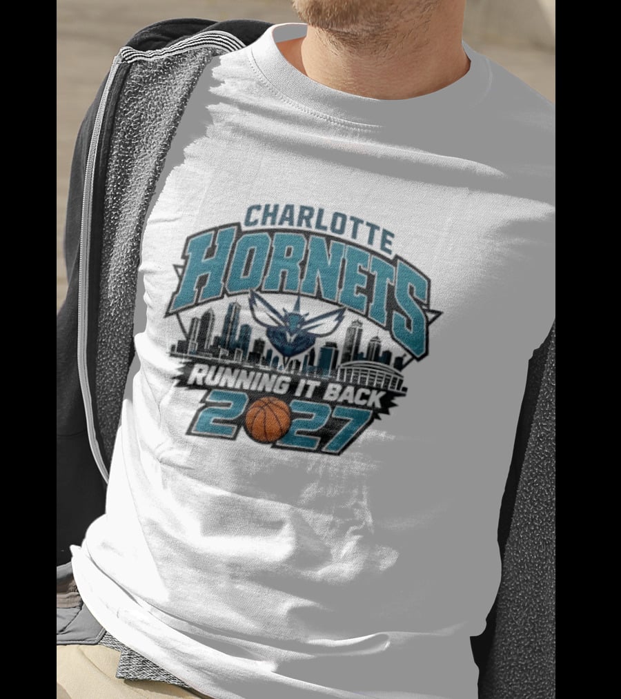 Charlotte Hornets 2027 Skyline Running It Back NBA T-Shirt