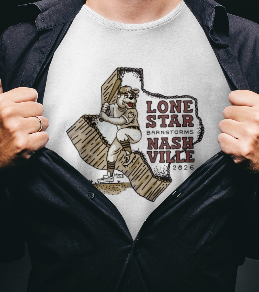 Lone Star Barnstorms Nashville 2026 Baseball Mascot Texas T-Shirt