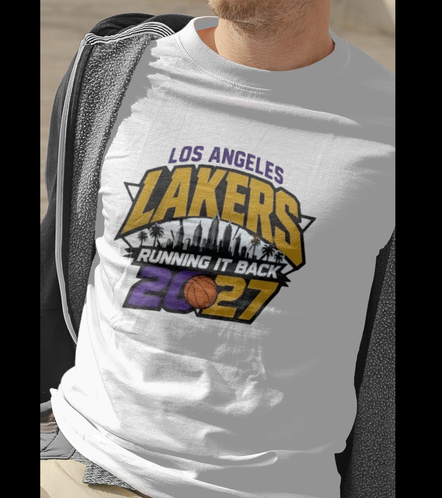 Los Angeles Lakers Running It Back Skyline NBA 2027 T-Shirt