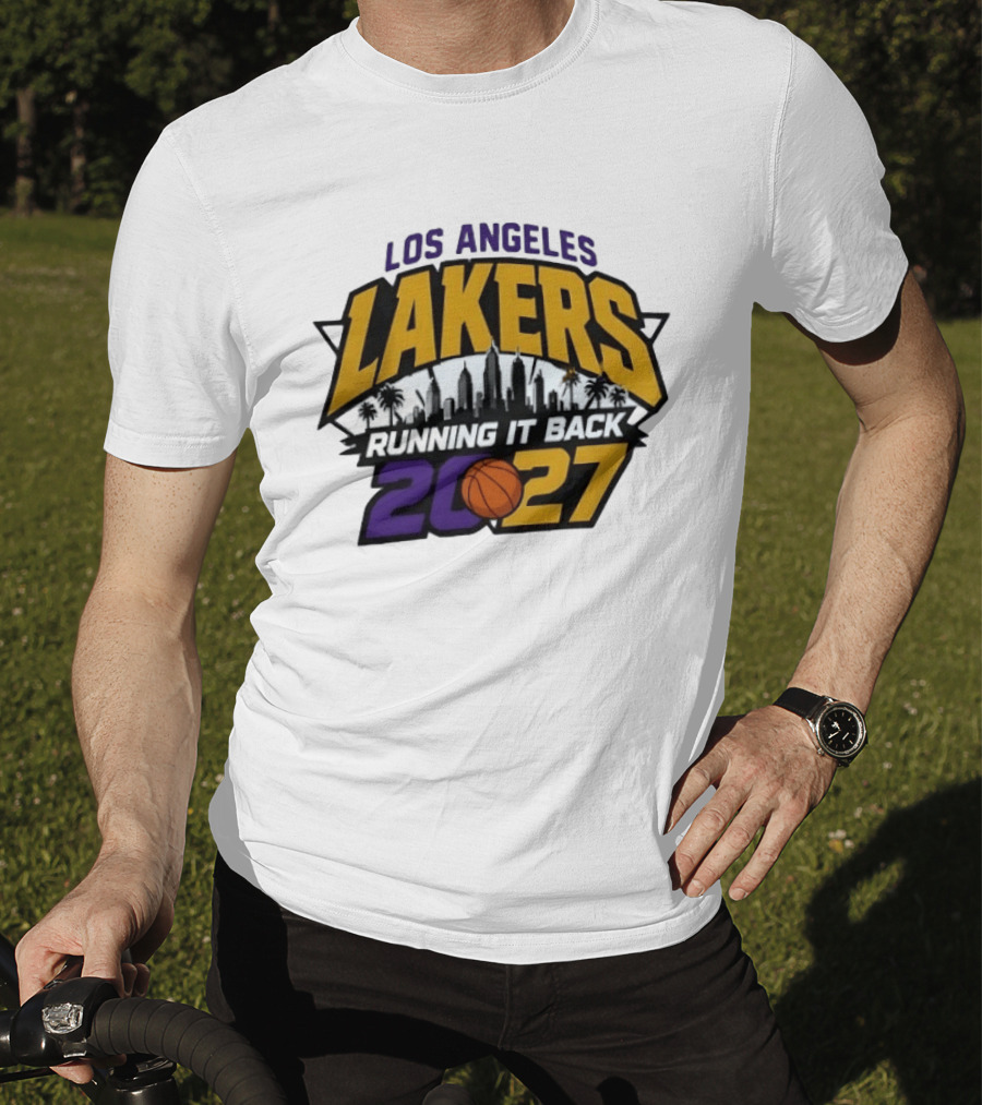 Los Angeles Lakers Running It Back Skyline NBA 2027 T-Shirt
