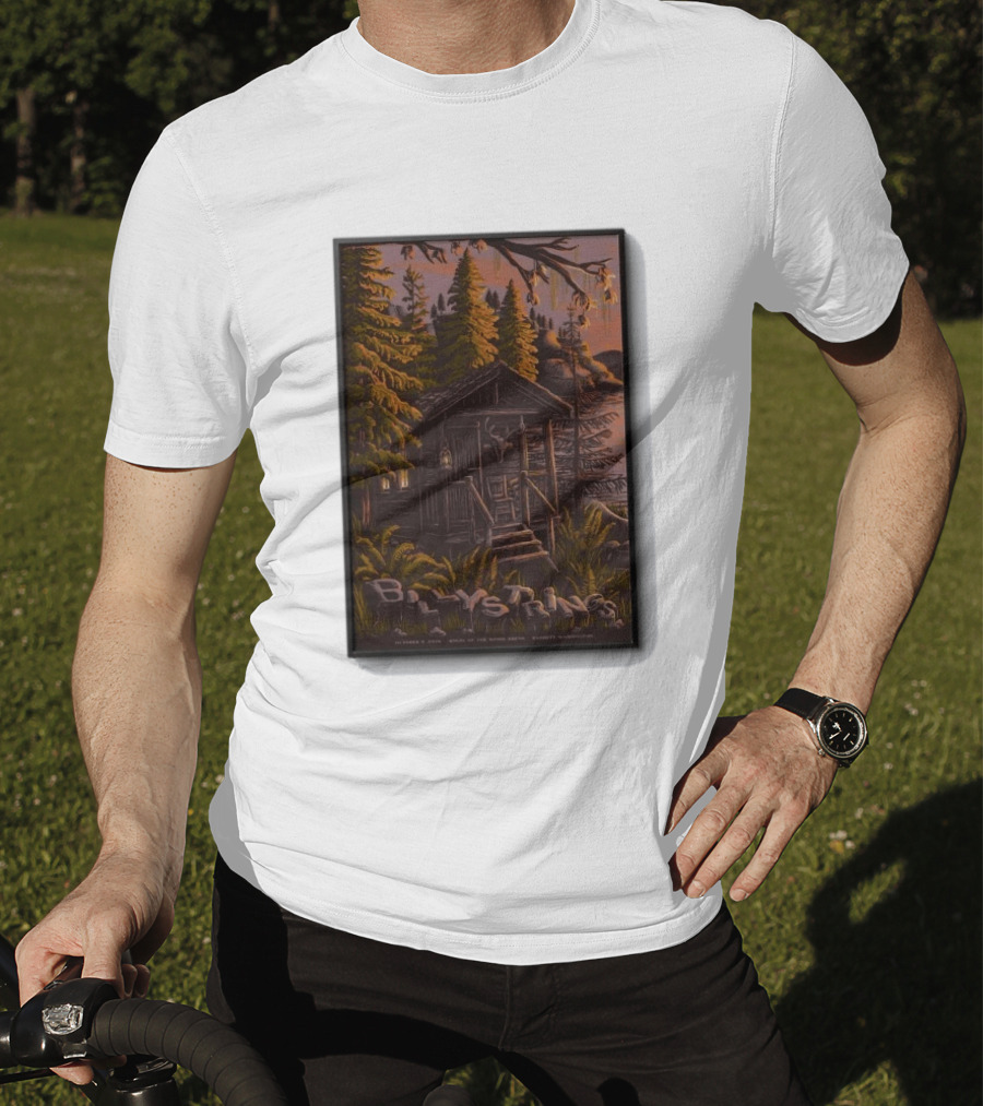Billy Strings Concert Angel Of The Winds Arena Everett WA Oct 9 2026 Cabin Scene T-Shirt