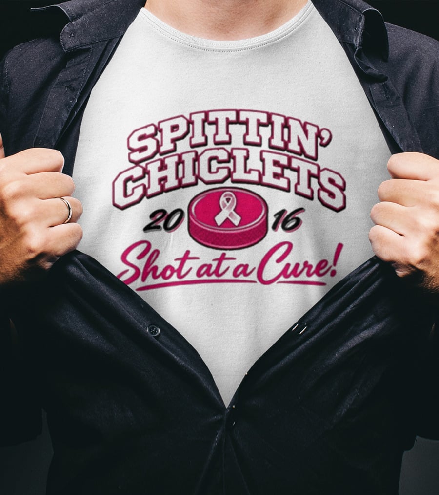 Spittin Chiclets Breast Cancer 2016 Shot At A Cure T-Shirt