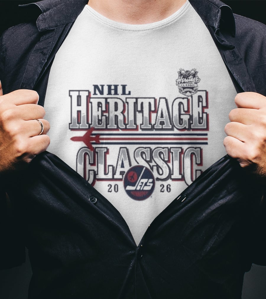 NHL Heritage Classic 2026 Winnipeg Jets Vintage Hockey Event T-Shirt