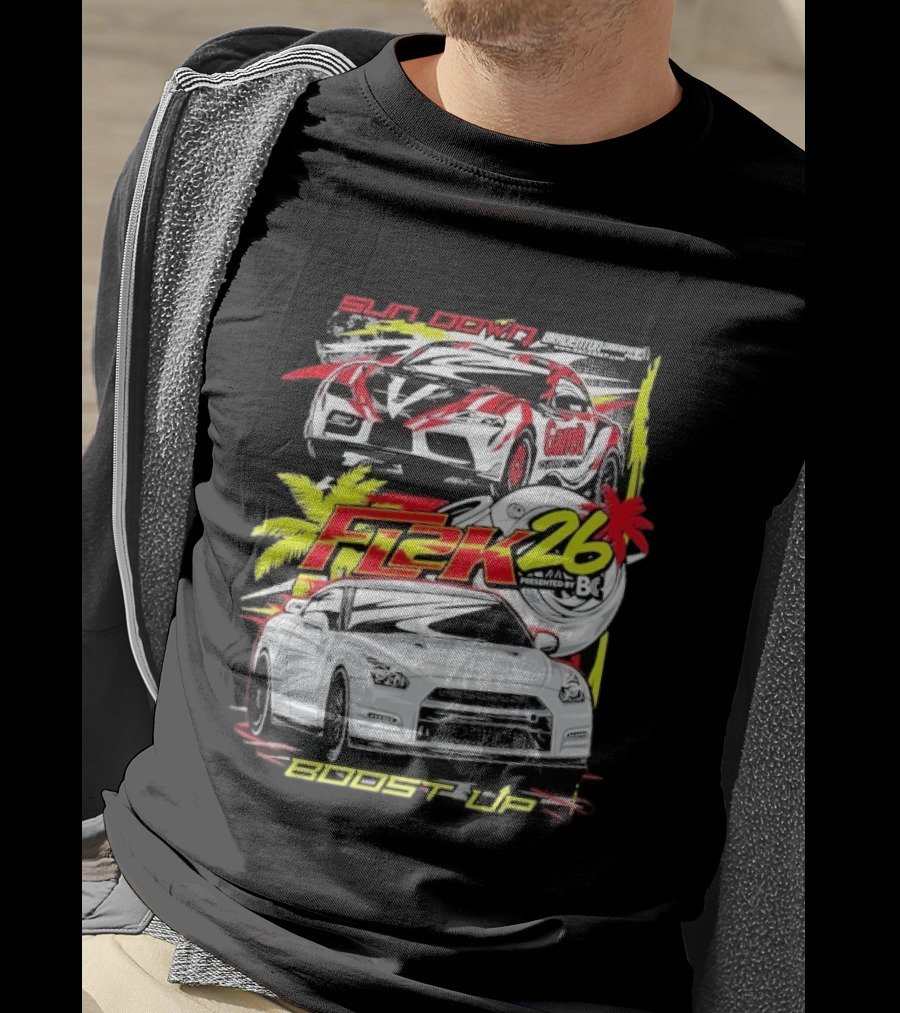 Cleetus McFarland Sun Down Boost Up Import FL2K26 Presented By BC Racing T-Shirt