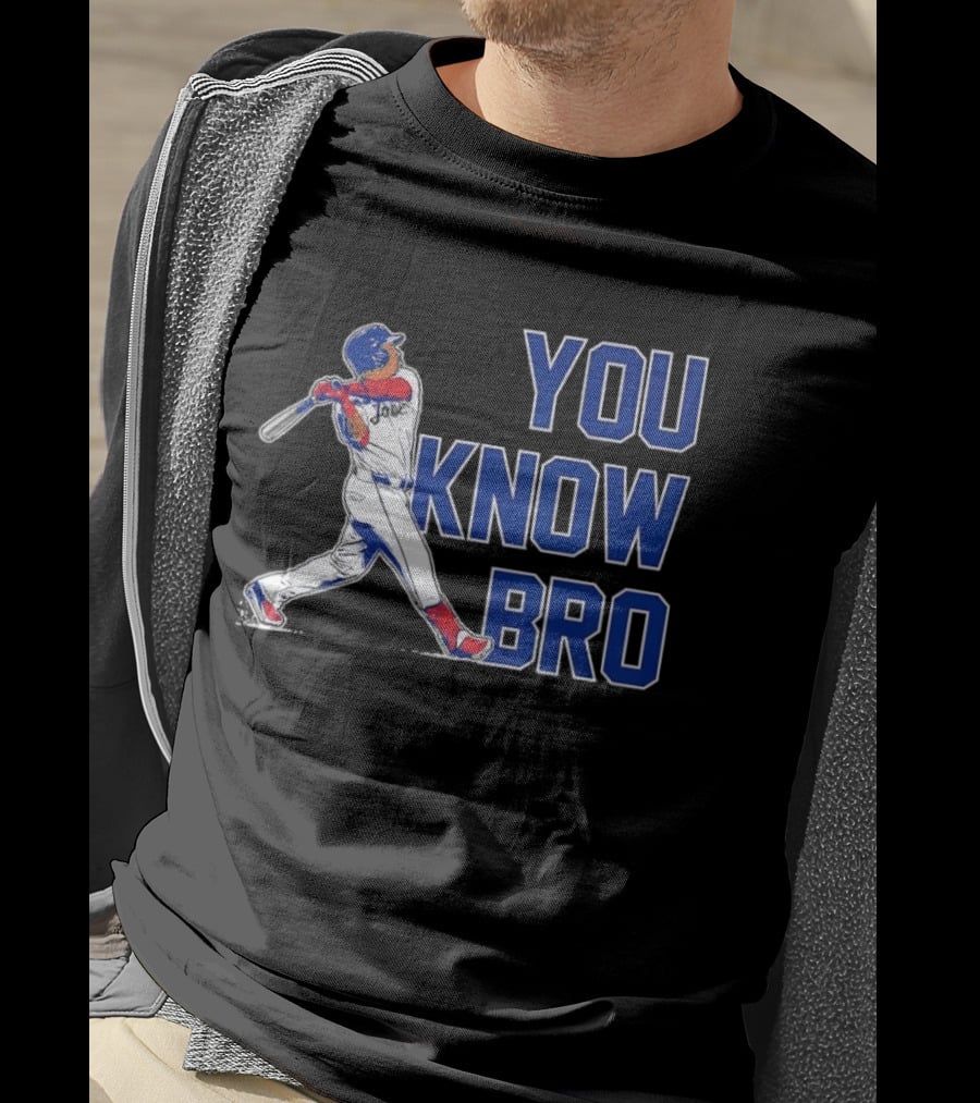 Cleveland Guardians Jose Ramirez You Know Bro Swing Baseball T-Shirt