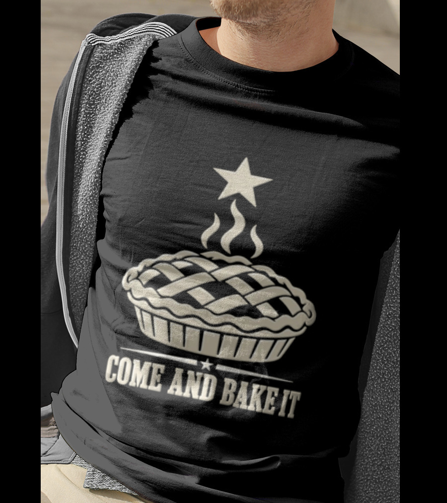 Come And Bake It Pie Star Icon Lattice T-Shirt