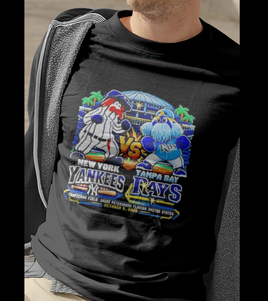 New York Yankees Vs Tampa Bay Rays MLB 2026 Tropicana Field Saint Petersburg Florida October 5 T-Shirt