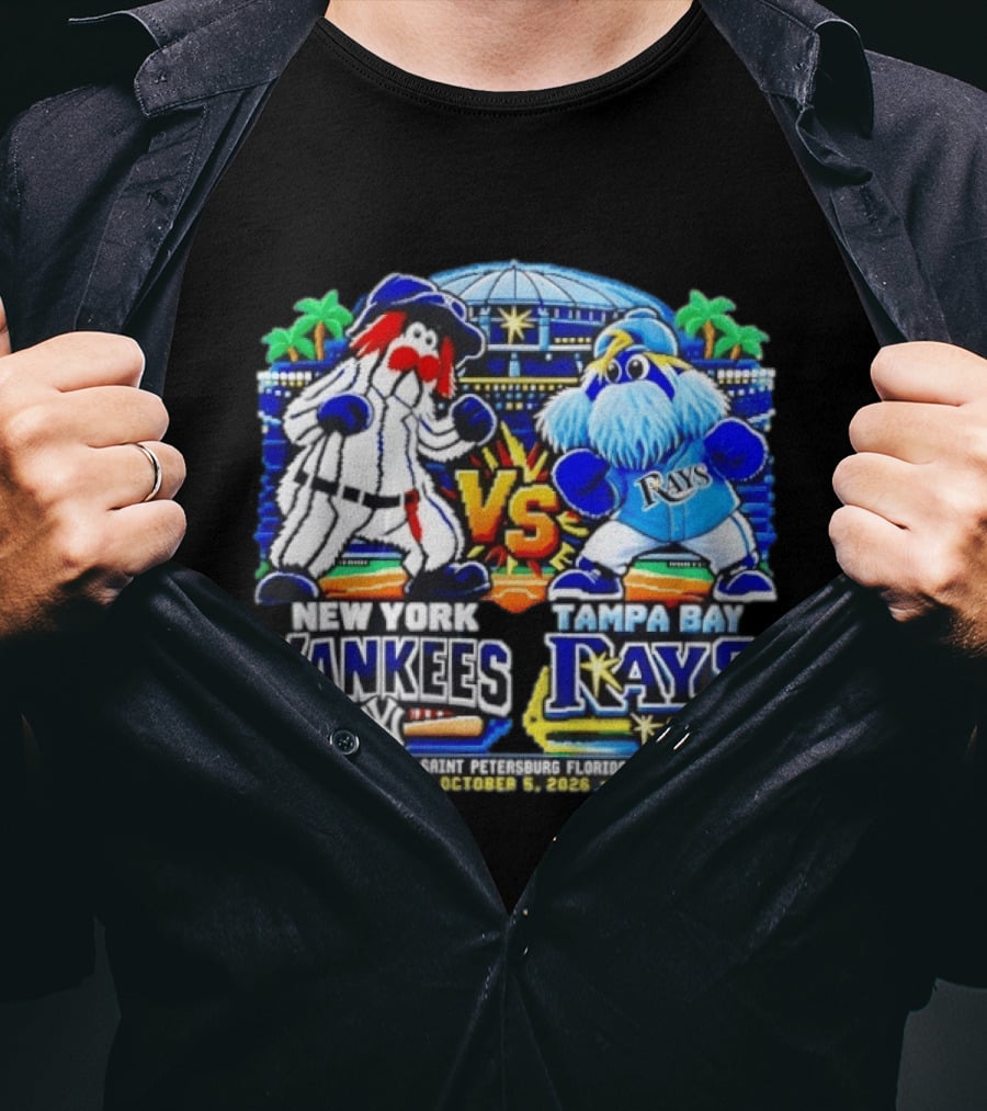New York Yankees Vs Tampa Bay Rays MLB 2026 Tropicana Field Saint Petersburg Florida October 5 T-Shirt