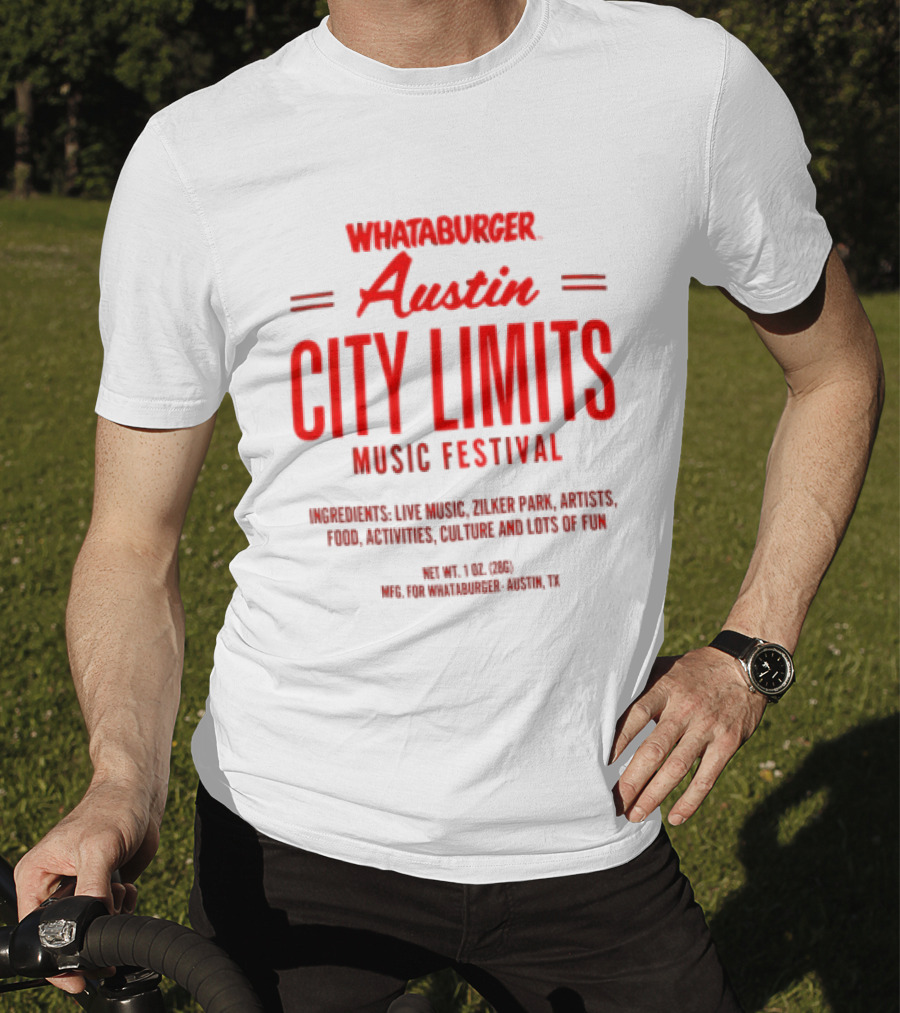 Whataburger Austin City Limits Music Festival Zilker Park Live Music Food Art Austin Texas T-Shirt