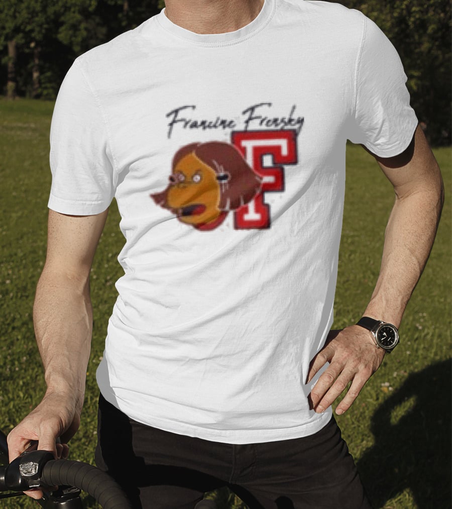 Francine Frensky F Arthur Cartoon Character Face Animation T-Shirt