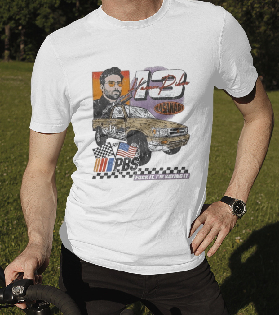 Hasan Piker Hasanabi 13 Racing Car Checkered Flag PRS USA Flag Comrade T-Shirt