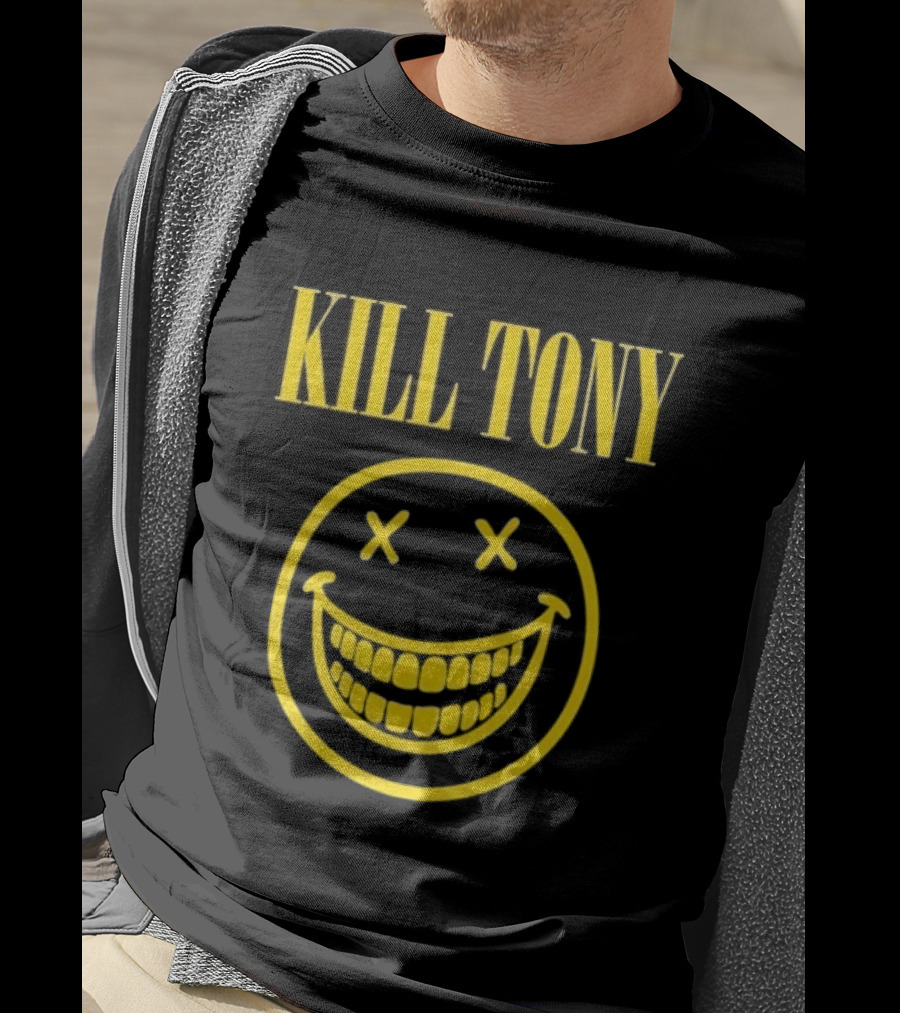 Kill Tony Yellow Smiley Face With Crossed Out Eyes T-Shirt