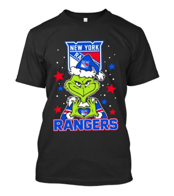 New York Rangers Christmas NHL Grinch Fan T-Shirt