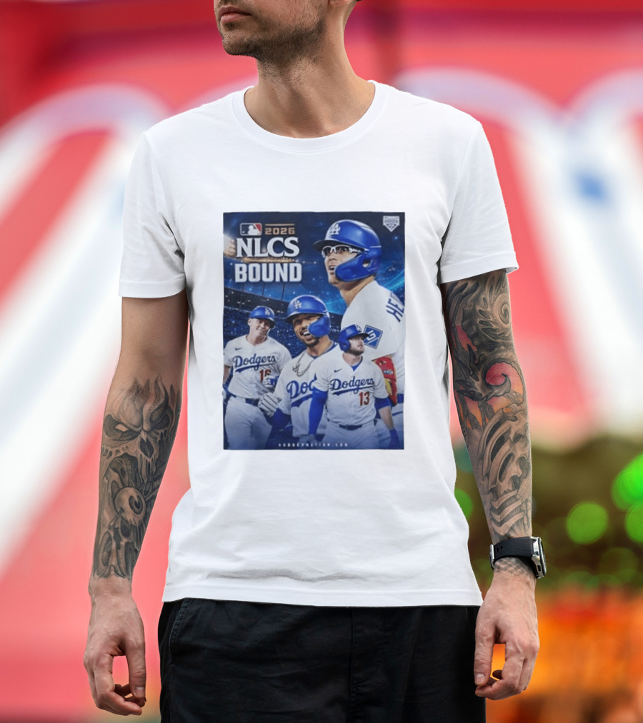 MLB 2026 NLCS Bound Los Angeles Dodgers Baseball Players T-Shirt