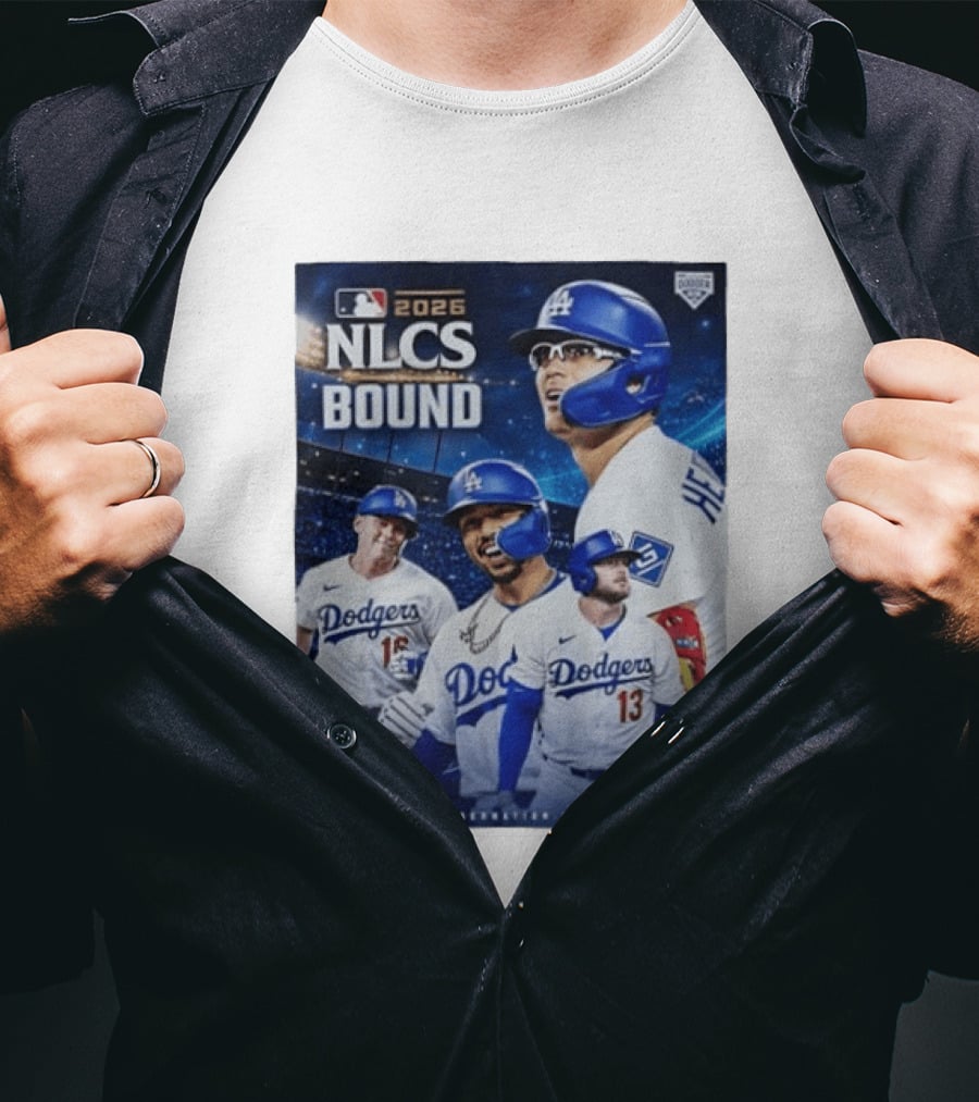 MLB 2026 NLCS Bound Los Angeles Dodgers Baseball Players T-Shirt