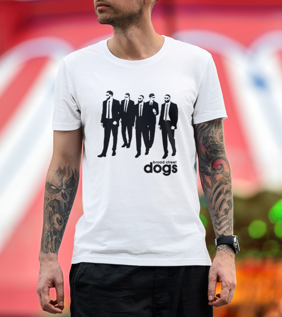 Philadelphia 76ers Broad Street Dogs Reservoir Dogs T-Shirt