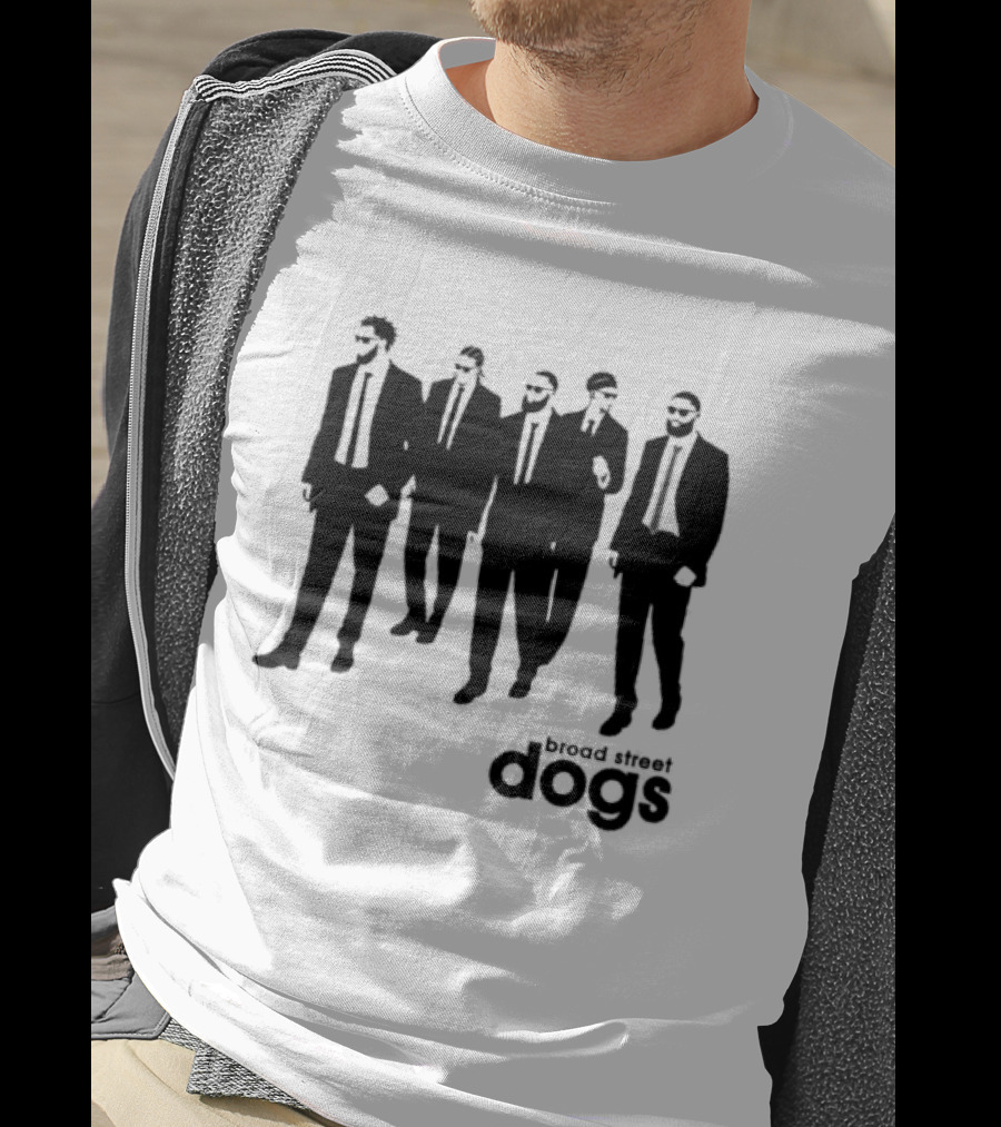 Philadelphia 76ers Broad Street Dogs Reservoir Dogs T-Shirt