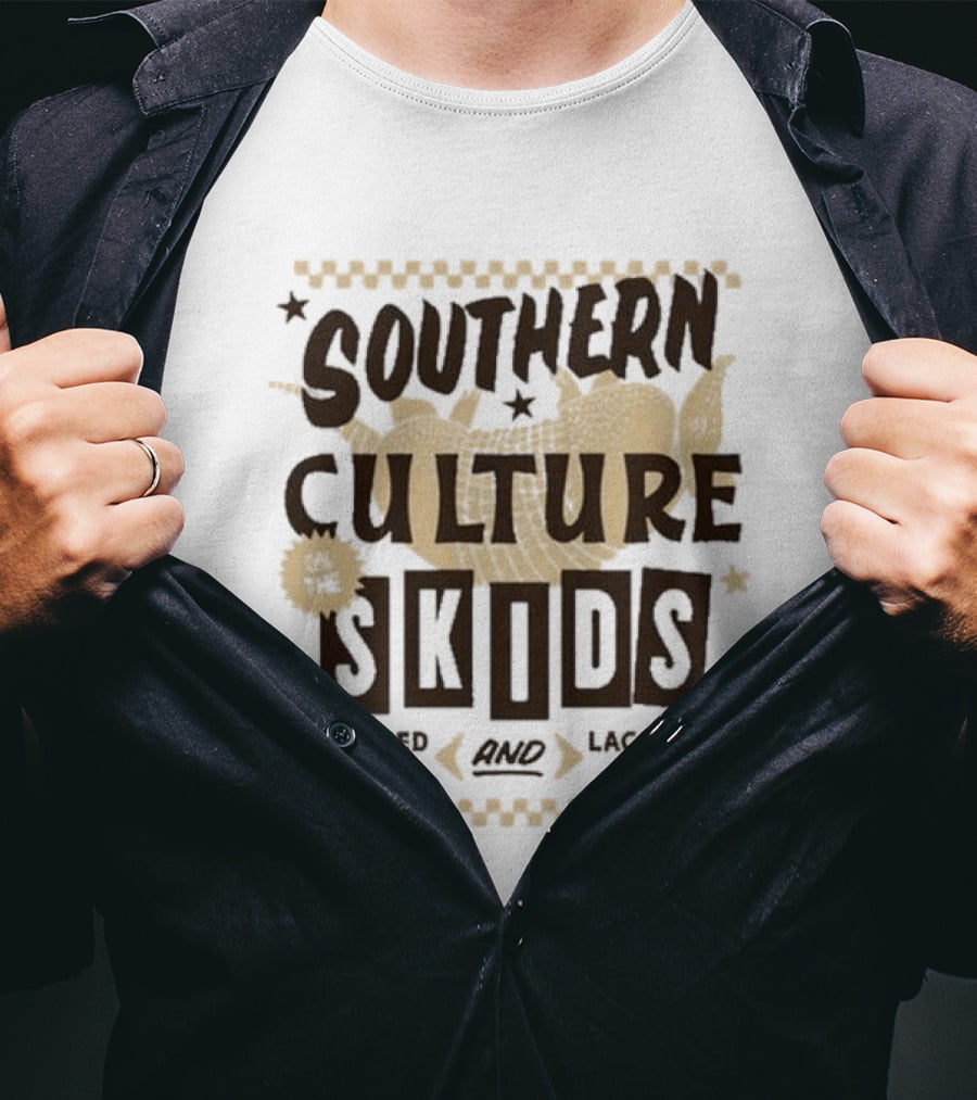 Southern Culture On The Skids Liquored Up And Lacquered Down Armadillo Skids T-Shirt