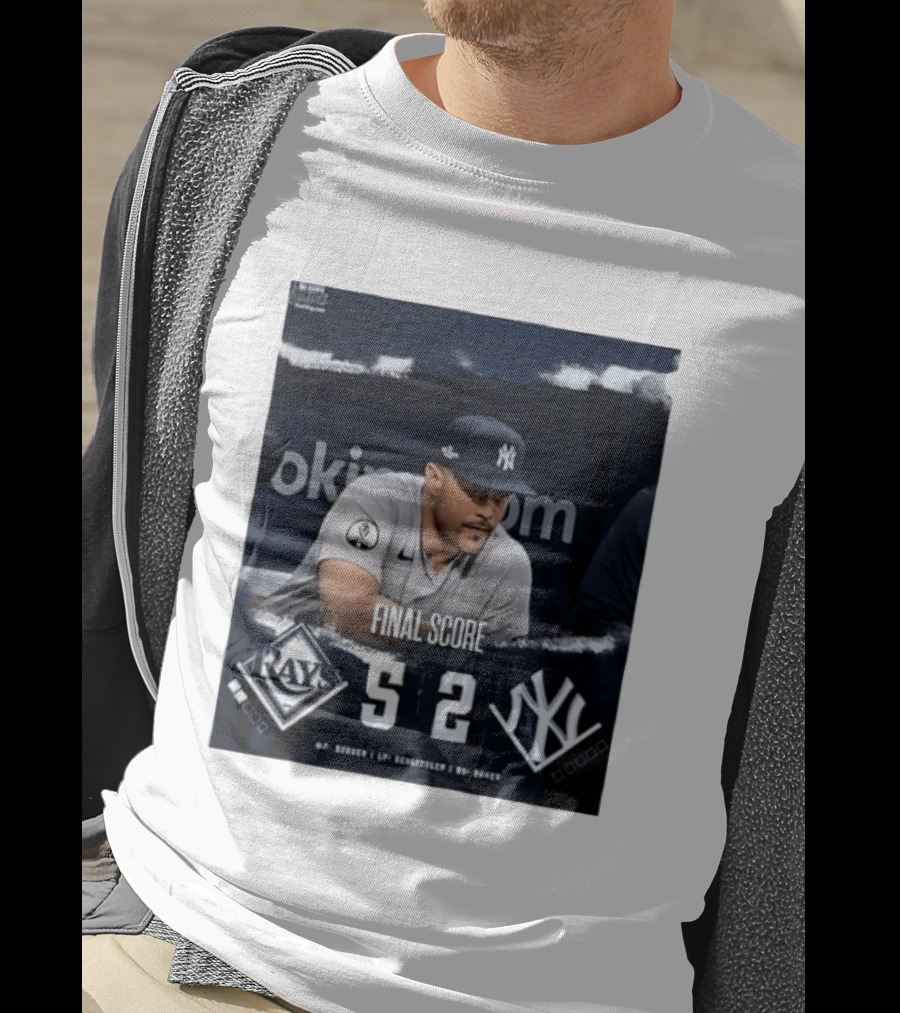 Final Score Tampa Bay Rays 5 New York Yankees 2 ALDS T-Shirt