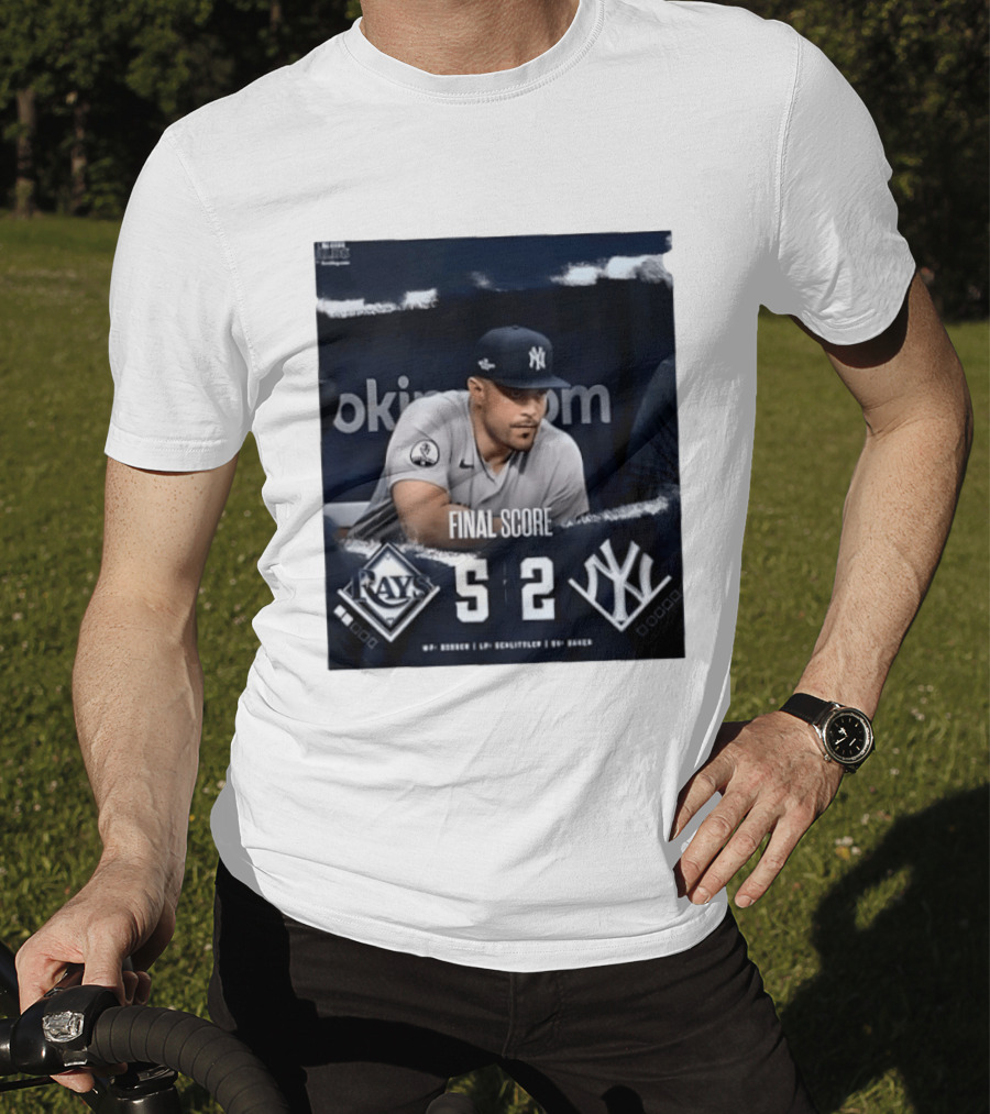 Final Score Tampa Bay Rays 5 New York Yankees 2 ALDS T-Shirt