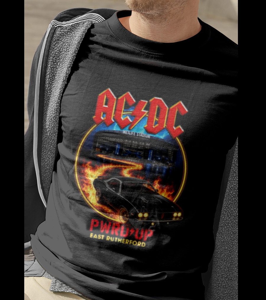 ACDC MetLife Stadium Pwr Up East Rutherford Tour Car T-Shirt