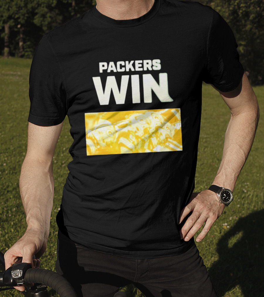 Packers Win Football Helmets Celebration T-Shirt