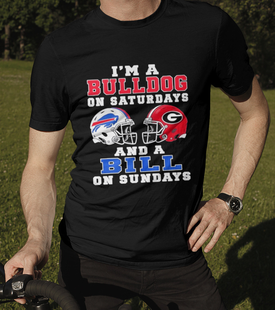 I'm A Bulldog On Saturdays And A Bill On Sundays Helmet T-Shirt