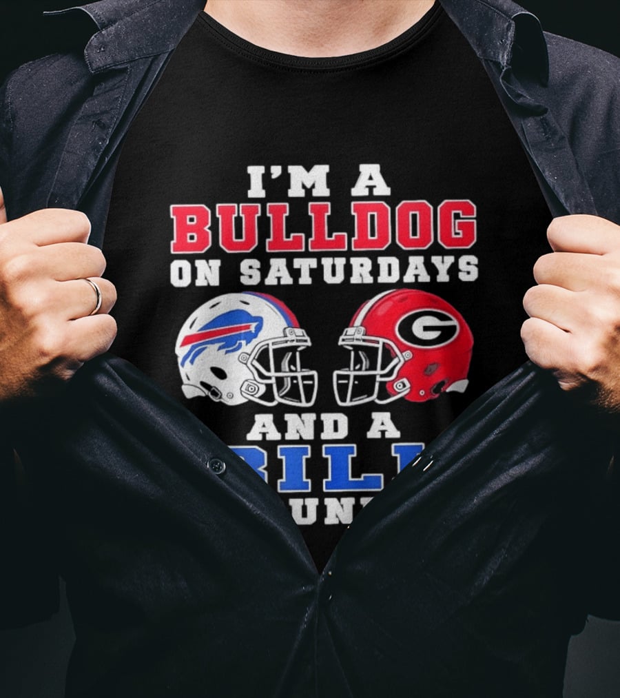 I'm A Bulldog On Saturdays And A Bill On Sundays Helmet T-Shirt