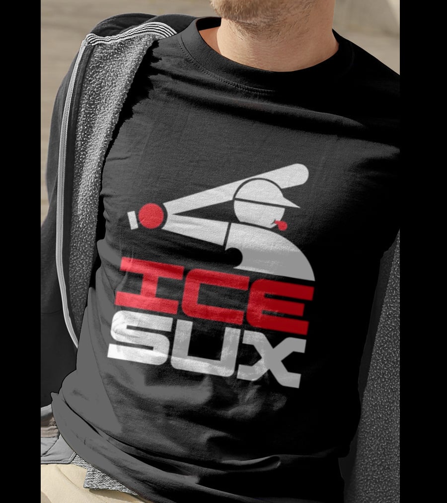 Ice Sux Baseball Player Sports Humor T-Shirt