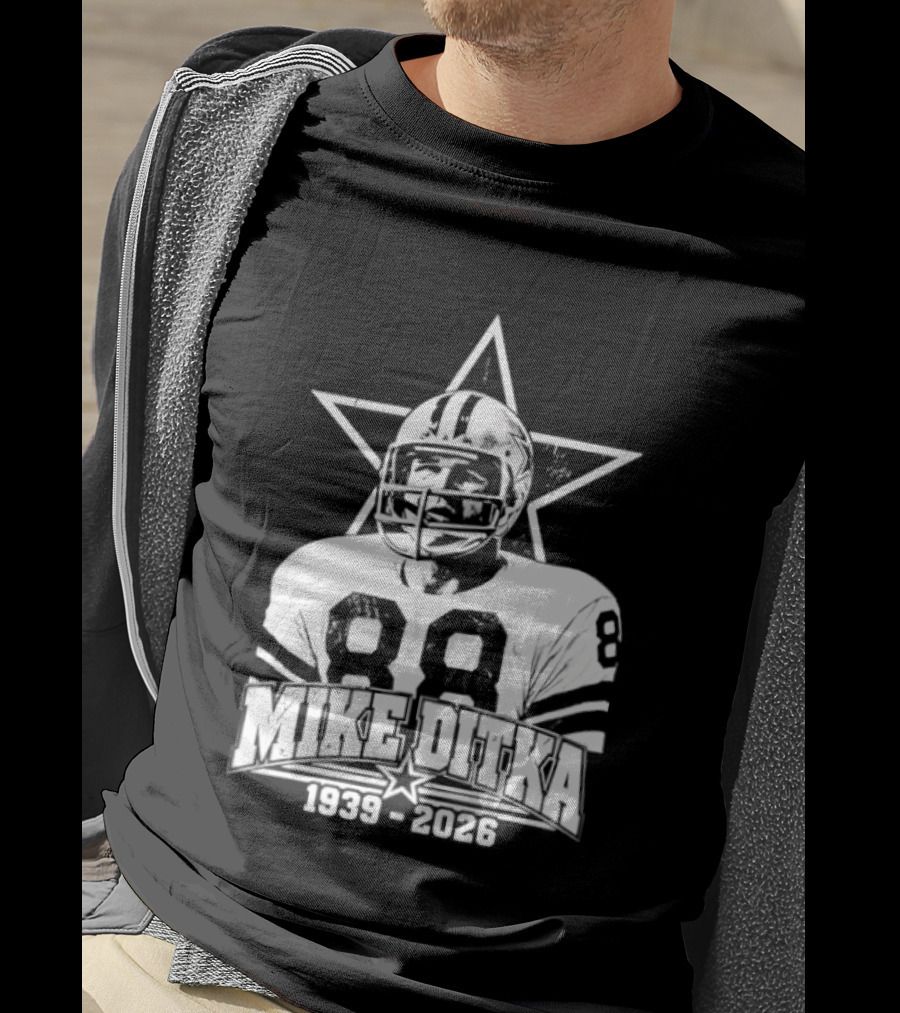 Dallas Cowboys Mike Ditka 1939 2026 Football Legend Star T-Shirt