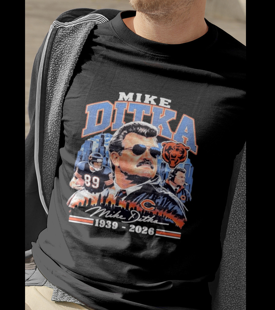 Mike Ditka Da Coach Chicago Bears Football Legend 1939 2026 Skyline T-Shirt