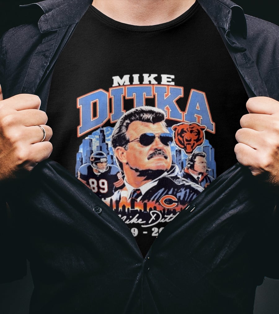Mike Ditka Da Coach Chicago Bears Football Legend 1939 2026 Skyline T-Shirt